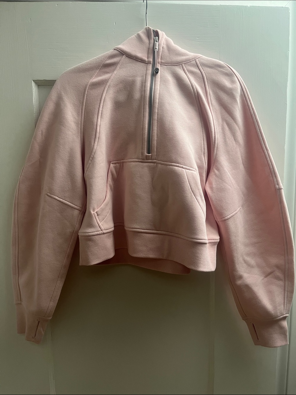 lululemon athletica Flush Pink Oversize Crop Half-Zip Pullover in XS/S